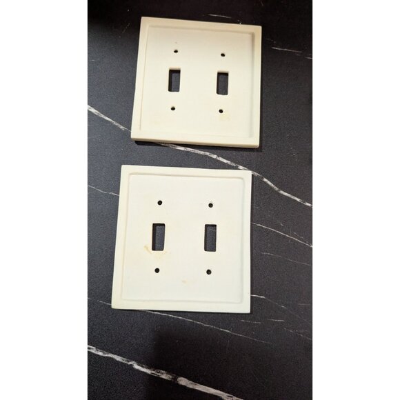 Decorative Double Light Switch Covers With Cherub Design Lot Of 2 Vintage Style - Picture 3 of 6
